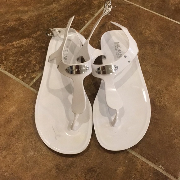 michael kors white sandals